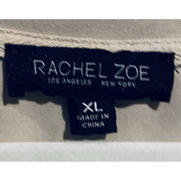 Rachel Zoe Dress Womens XL Beige Muscle Tank Mini Sleeveless Grunge Boxy Boho - Picture 6 of 7